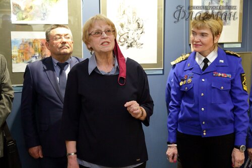 Открытие выставки работ  художника-иллюстратора Евгении Ивановны Стерлиговой YE1A0584